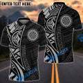 BlueJose Darts Tribal Polynesian Pattern Customized Name, Team Name 3D Shirt (4 Colors)