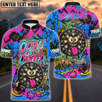 BlueJose Darts Funny Graffiti Oop! I Darted Multicolor Options Personalized Name Shirt (4 Colors)