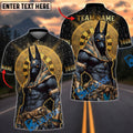 BlueJose Darts Anubis Egyptian Gold Mystic Design Multicolor Options Personalized Name Shirt (6 Colors)