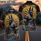 BlueJose Darts Anubis Egyptian Gold Mystic Design Multicolor Options Personalized Name Shirt (6 Colors)