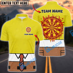 BlueJose Darts Spongebob Cheesy Hero Personalized Name, Team Name Shirt