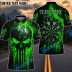 BlueJose Darts Punisher Skull Blood Dartboard Personalized Name, Team Name Unisex Shirt (4 Colors)