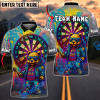 BlueJose Darts Graffiti Bear Neon Style Personalized Name Shirt