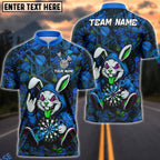 BlueJose Darts Urban Crazy Bunny Customized Name, Team Name 3D Shirt (4 Colors)