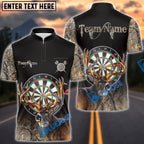 BlueJose Darts Deer Hunting Camo Multicolor Options Personalized Name Shirt (4 Colors)