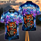 BlueJose Darts Funny Tiger Pose Customized Name, Team Name 3D Shirt (4 Colors)