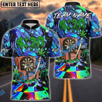 BlueJose Darts 420 Vibe Trippy Chill Customized Name, Team Name 3D Shirt (4 Colors)
