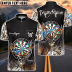 BlueJose Darts Deer Hunting Camo Multicolor Options Personalized Name Shirt (4 Colors)