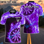 BlueJose Darts Lightning Wave Energy Multicolor Options Personalized Name Shirt (4 Colors)