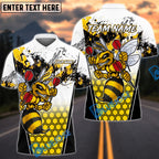 BlueJose Darts Angry Bee Honeycomb Personalized Name Shirt