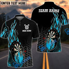 BlueJose Darts Firestorm Personalized Name, Team Name Shirt (4 Colors)