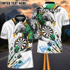 BlueJose Darts Eagle Precision Multicolor Options Personalized Name Shirt (4 Colors)