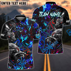 BlueJose Darts Wolf Design Dark Graffiti Style Customized Name, Team Name 3D Shirt (4 Colors)