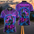 BlueJose Darts Neon Bunny Swag Customized Name, Team Name 3D Shirt (4 Colors)