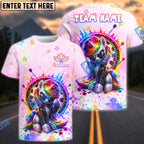 BlueJose Darts Unicorn Rainbow Splash Cool Style Personalized Name Shirt