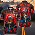 BlueJose Darts Bulldog Fire Flames Customized Name, Team Name 3D Shirt (4 Colors)