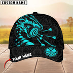 BlueJose Darts Dragon Golden Luxury Pattern Personalized Name Cap (4 Colors)