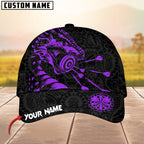 BlueJose Darts Dragon Golden Luxury Pattern Personalized Name Cap (4 Colors)