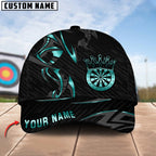 BlueJose Darts Crown Golden Luxury Pattern Personalized Name Cap (6 Colors)