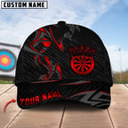 BlueJose Darts Crown Golden Luxury Pattern Personalized Name Cap (6 Colors)
