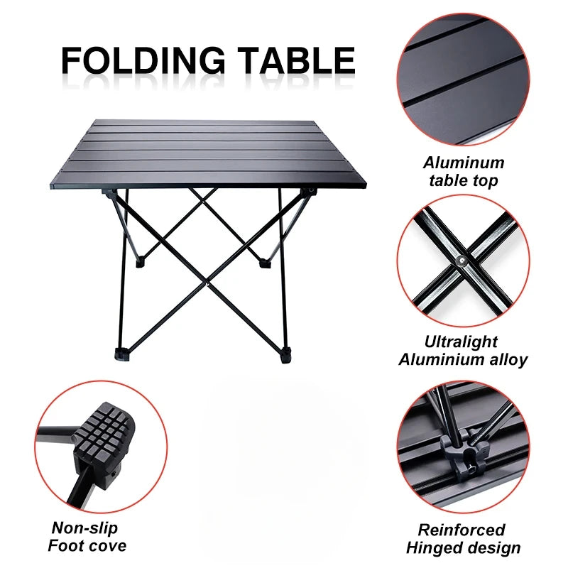 Korea Sale Camping Table Portable Outdoor Aluminum Folding Camping Table Folding Tables Candy Light Color Desks Sl Size