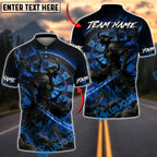 BlueJose Darts Dark Flame Samurai Warrior Dartboard Multicolor Options Personalized Name Shirt (4 Colors)