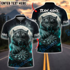 BlueJose Darts Tiger Attack Customized Name, Team Name 3D Shirt (4 Colors)