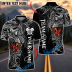BlueJose Darts Power Tiger Multicolor Options Personalized Name Shirt (5 Colors)