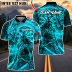 BlueJose Darts Fire Dragon Samurai Dartboard Fantasy Multicolor Options Personalized Name Shirt (4 Colors)