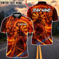 BlueJose Darts Fire Dragon Samurai Dartboard Fantasy Multicolor Options Personalized Name Shirt (4 Colors)