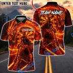 BlueJose Darts Fire Dragon Samurai Dartboard Fantasy Multicolor Options Personalized Name Shirt (4 Colors)