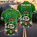 BlueJose Darts 420 Funny Panda Champion Personalized Name Shirt
