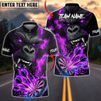 BlueJose Darts Gorilla Fury Multicolor Options Personalized Name Shirt (4 Colors)