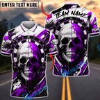 BlueJose Darts Skull Grunge Dripping Blood Dartboard Design Personalized Name, Team Name Unisex Shirt (4 Colors)