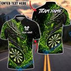 BlueJose Darts Mythical Dragon Dart Champion Personalized Name, Team Name Unisex Shirt (4 Colors)