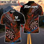 BlueJose Darts Mythical Dragon Dart Champion Personalized Name, Team Name Unisex Shirt (4 Colors)