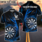 BlueJose Darts Dynamic Energy Burst Personalized Name, Team Name Unisex Shirt (4 Colors)