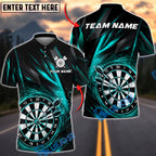 BlueJose Darts Dynamic Energy Burst Personalized Name, Team Name Unisex Shirt (4 Colors)