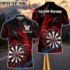 BlueJose Darts Dynamic Energy Burst Personalized Name, Team Name Unisex Shirt (4 Colors)