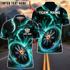 BlueJose Darts Galaxy Dartboard Bullseye Personalized Name, Team Name Unisex Shirt (4 Colors)