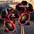 BlueJose Darts Galaxy Dartboard Bullseye Personalized Name, Team Name Unisex Shirt (4 Colors)