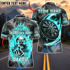 BlueJose Darts Grumpy Old Man With His Darts Personalized Name, Team Name Unisex Shirt (4 Colors)