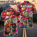 BlueJose Darts Zombie Skateboard Graffiti Neon Dartboard Design Personalized Name, Team Name Unisex Shirt (4 Colors)