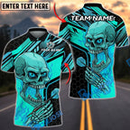 BlueJose Darts Skull Fire Eyes Personalized Name, Team Name Unisex Shirt (4 Colors)