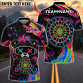 BlueJose Darts Neon Punk Bear Personalized Name Shirt