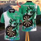 BlueJose Darts Unicorn Sugar Skull Roses Personalized Name, Team Name Unisex Shirt (4 Colors)