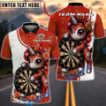 BlueJose Darts Unicorn Sugar Skull Roses Personalized Name, Team Name Unisex Shirt (4 Colors)