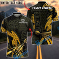 BlueJose Darts Player Gold Honeycomb Personalized Name, Team Name Unisex Shirt (6 Colors)