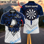 BlueJose Darts Eagle Feather Wings Personalized Name, Team Name Unisex Shirt (4 Colors)