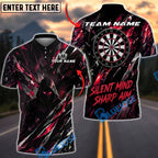 BlueJose Darts Shadow Assassin Design Personalized Name, Team Name Unisex Shirt (4 Colors)